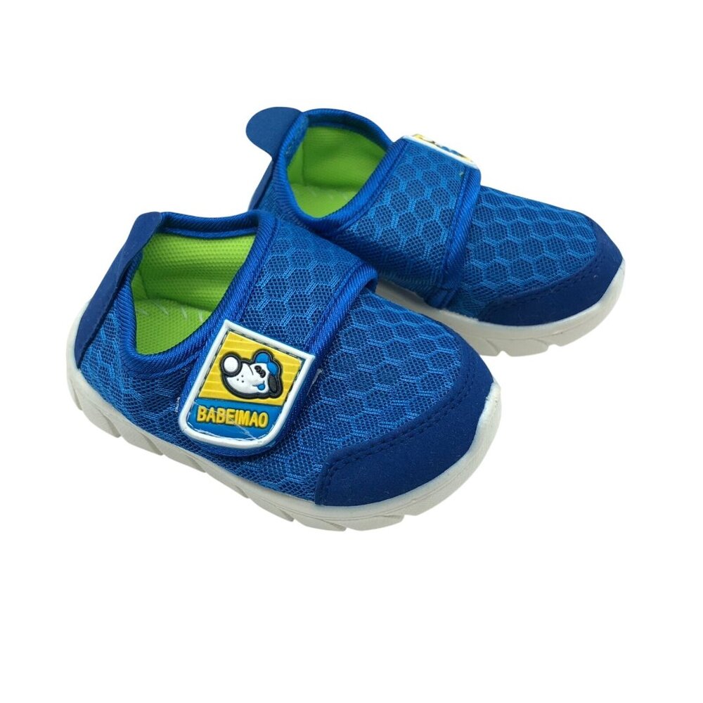 Babeimao Toddler Boys Water Shoes Mesh Hook & Loop Blue Size 20 US 5